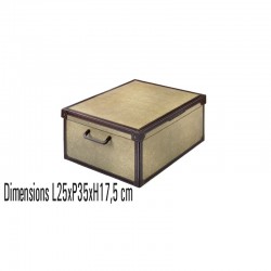 boite de rangement carton décorative 25x35x17,5 décor Tapirus