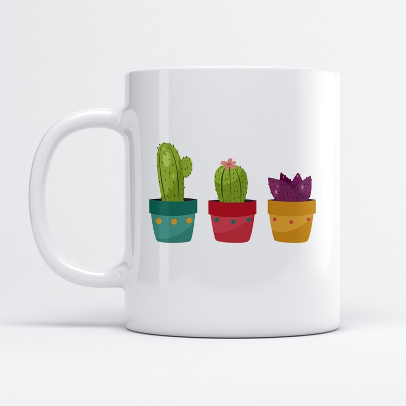 Mug céramique imprimé cactus