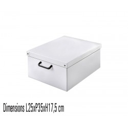 Boite de rangement carton Blanche format small